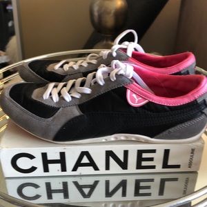 Puma satin & suede sneakers